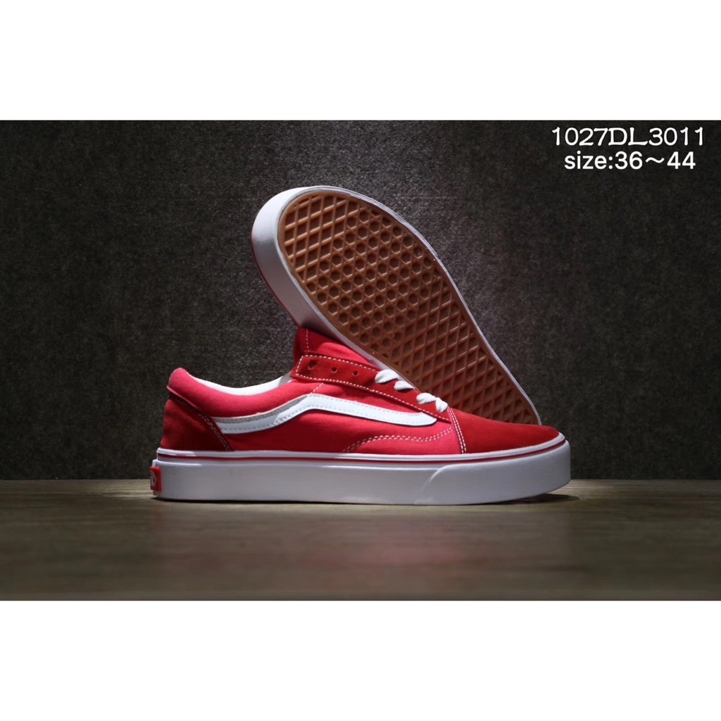 vans shoes color red