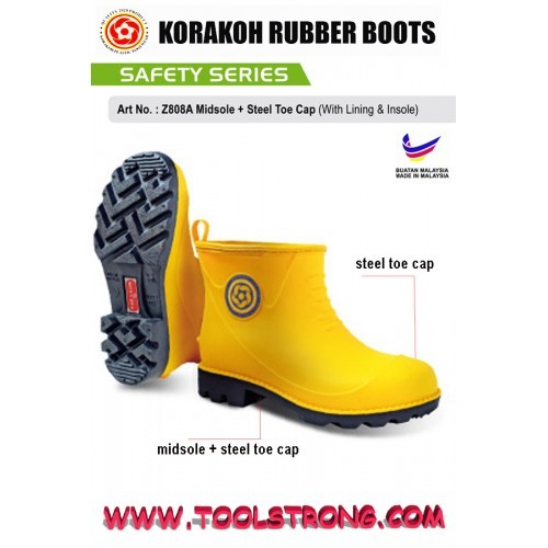 midsole steel toe cap boots