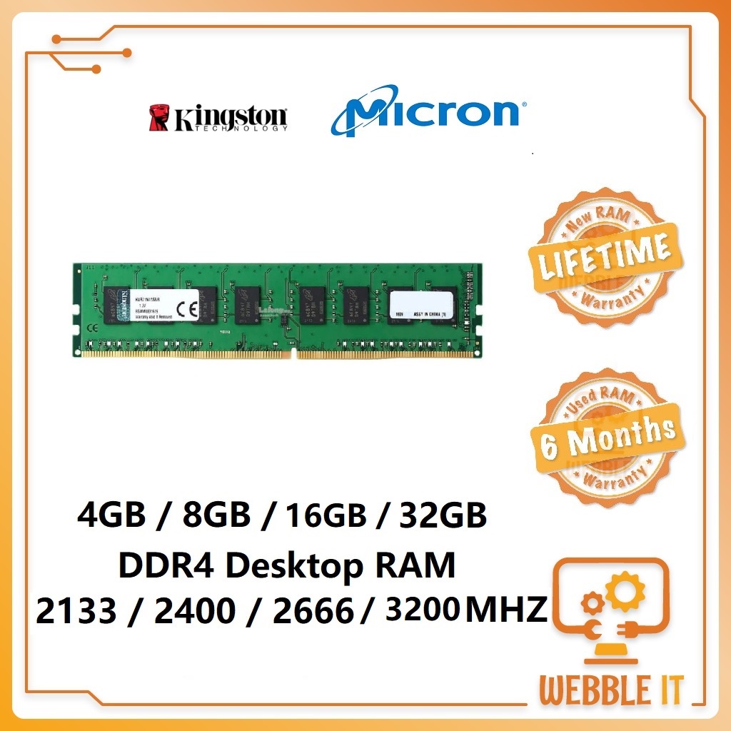 Barrette RAM DDR4 8Go / 16Go / 32Go – 260 Broches SO-DIMM Pour Ordinateur Portable – 2133 à 3200 MHz