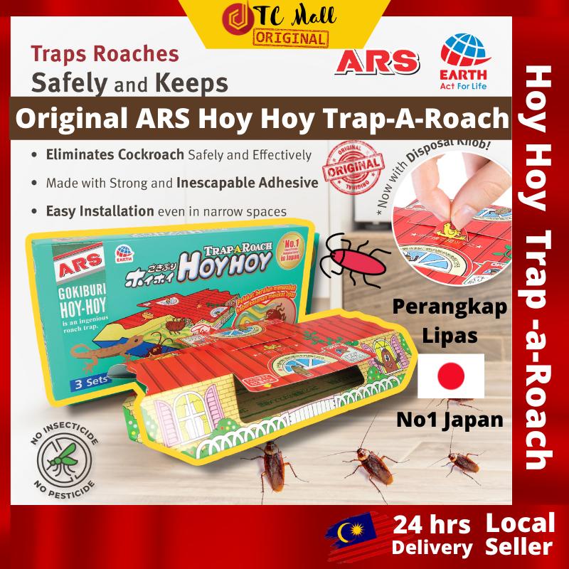 ARS Hoy Hoy Trap-A-Roach (3 Sets) Insecticide Free Cockroach Bait ...
