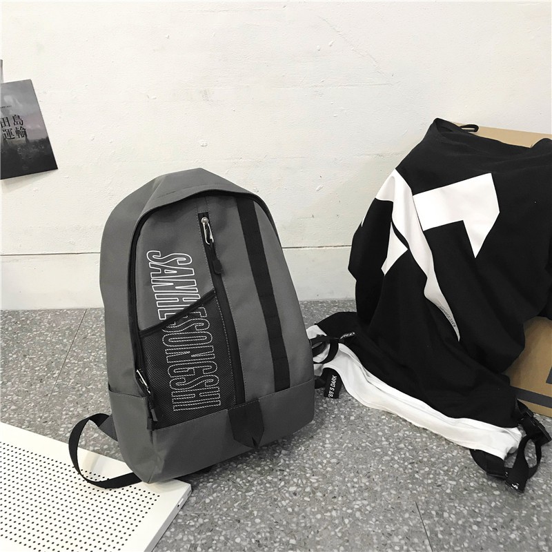 Cool Super Fire Backpack Simple Ifashion Solid Color High School Student Bag Male Tide Canv As Korean Version Of The Shopee Malaysia - flame backpack texture roblox