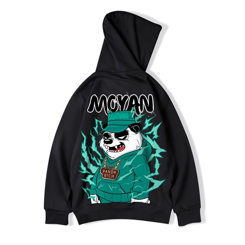 Multi Versatile M-8XL Loose Sweater Men Winter Plus Size Hoodies Casual Hoodie Fashion Black Oversize One Piece Hood - Image 3