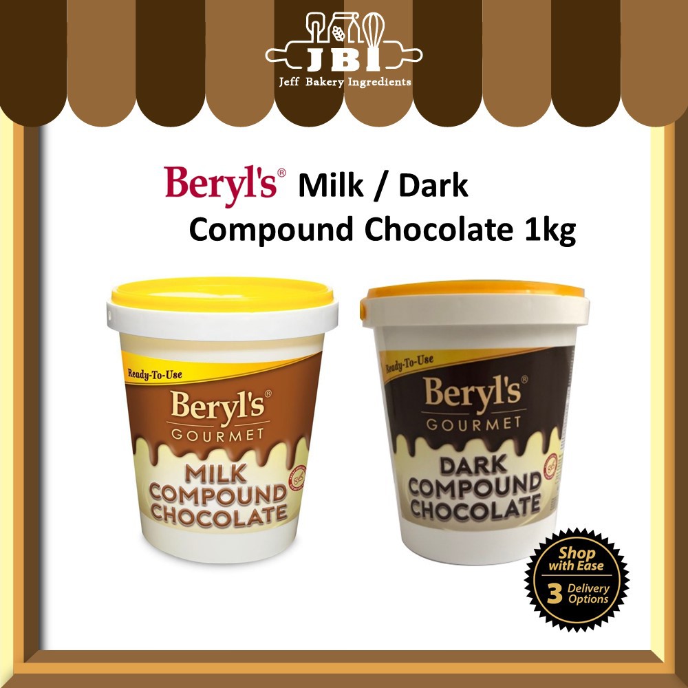 Beryl's Gourmet Milk / Dark Compound Liquid 1KG (Ready To Use)