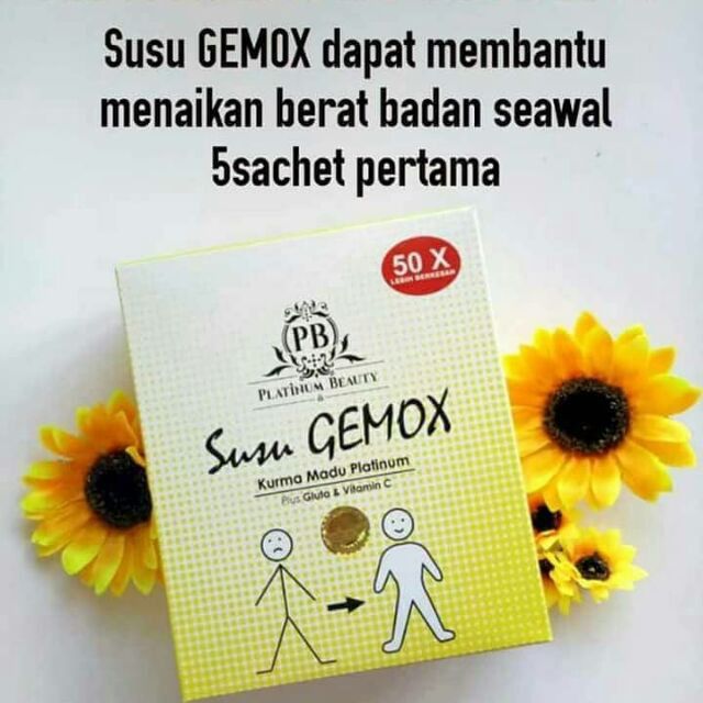 SUSU GEMOX/ WEIGHTGAIN/ UBAT GEMUK  Shopee Malaysia