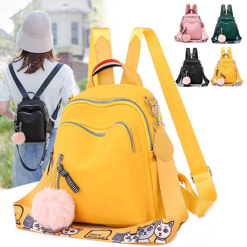 🔥 kualitas baik🔥Multifungsi selempang tas Ransel Nylon mini kecil