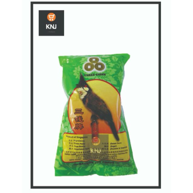 Three Coin Dedak Burung Jambul Bulbul Bird Feed Singapore 200gm
