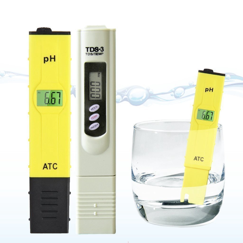 LCD PH Meter + Digital TDS Tester TDS EC Water Purity Free Bag Shopee