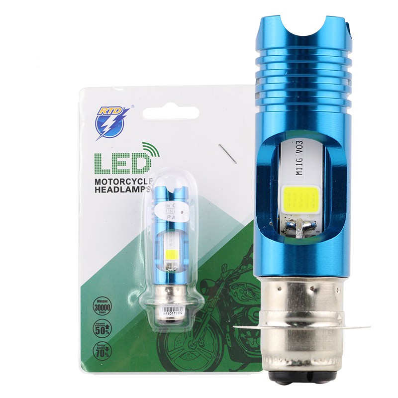 Ready to Ship] [LAMPU LED MOTOR] RAYTON P15D T19 Motorcycle LED Headlight  BULB 💡 LC135/ EX5/ Dash V1/ Wave/ SRL110 T19 16W White+Blue Fog Light  Hi/Lo Beam Motorbike LED Headlamp Fog Light |