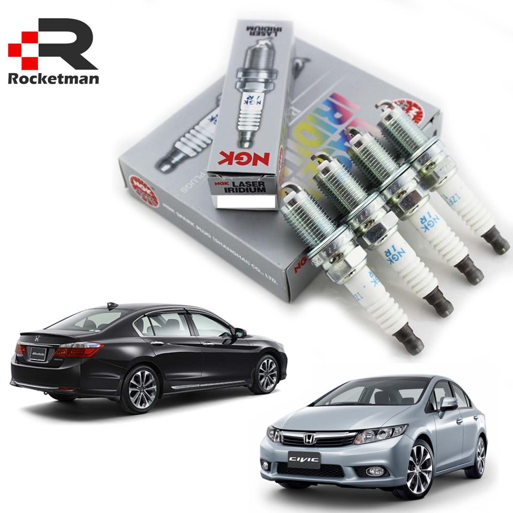 NGK LASER IRIDIUM SPARK PLUG HONDA CIVIC 1.8 2.0 2012-2015 TRO FB ACCORD  2.0 2014-2019 T2A CRV HRV (4PCS) (SILZKR7C-11S) | Shopee Malaysia