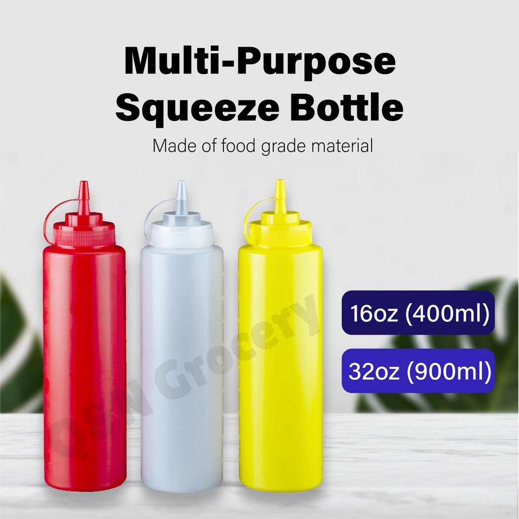 Plastic Squeeze Bottle / Sauce Squeezer / Sauce Bottle / Botol Sos ...