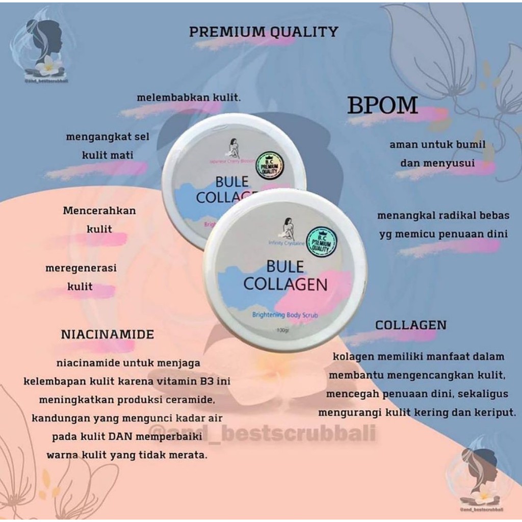 blue collagen body scrub