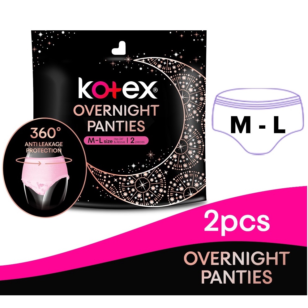 Kotex Overnight Panties ML (2's) Shopee Malaysia