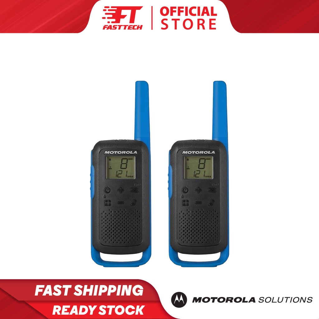 Motorola T62 Walkie Talkie FRS Talkabout Outdoor Event Security School Hotel Warehouse Use Sirim Mcmc Approved