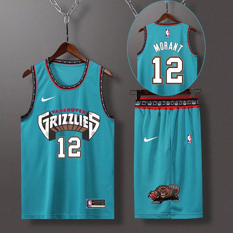 Ja Morant Teal Throwback Grizzlies Jersey - Jerseys - Evans, Georgia