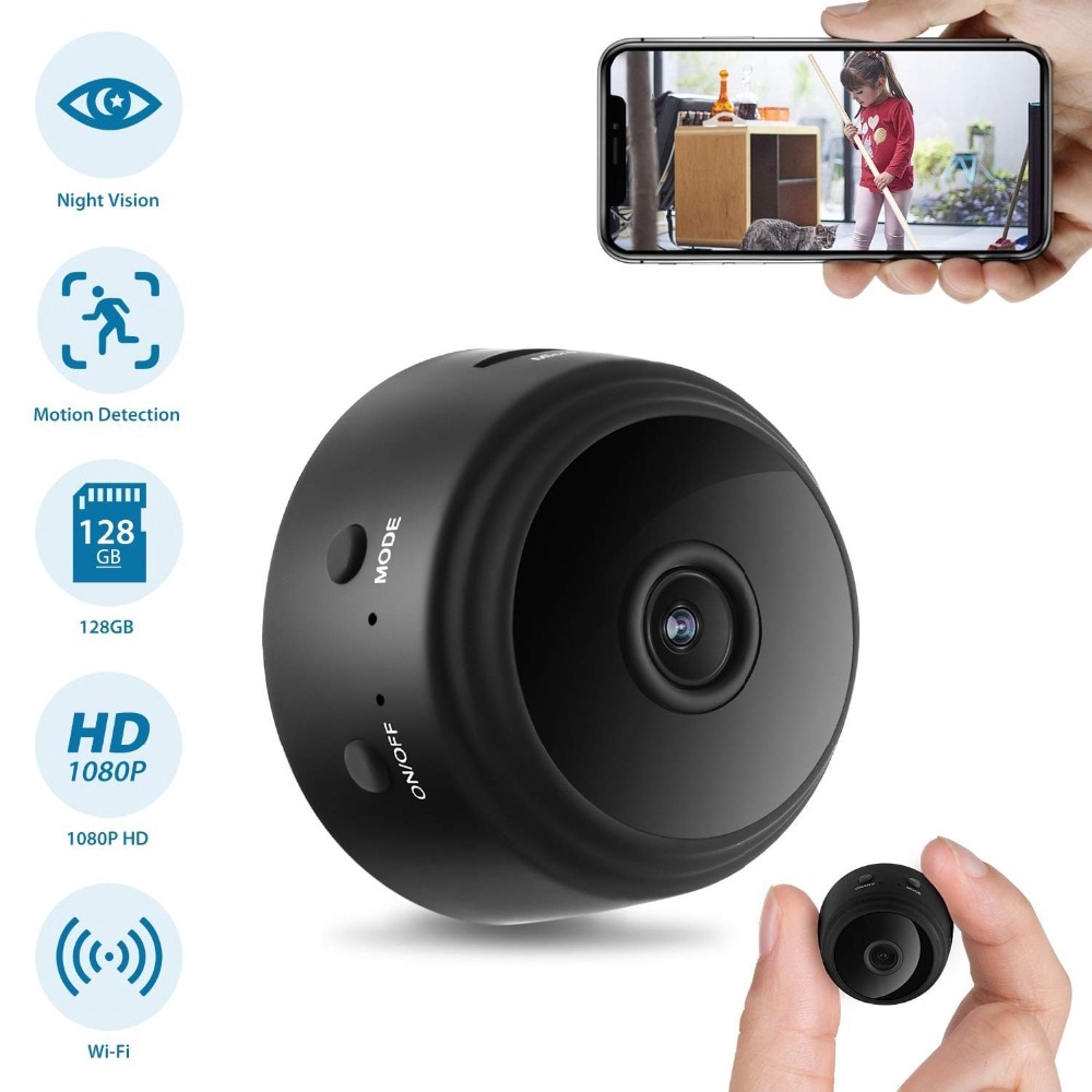 Wireless Mini WIFI IP P2P Camera HD Spy Security Night Vision Nanny cam Recorder