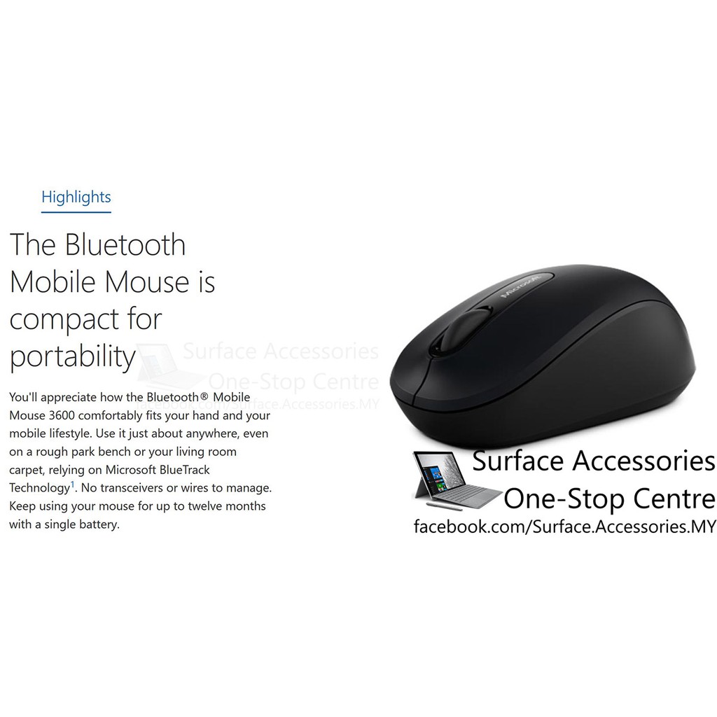 Microsoft bluetooth mobile mouse 3600 windows 7 как подключить