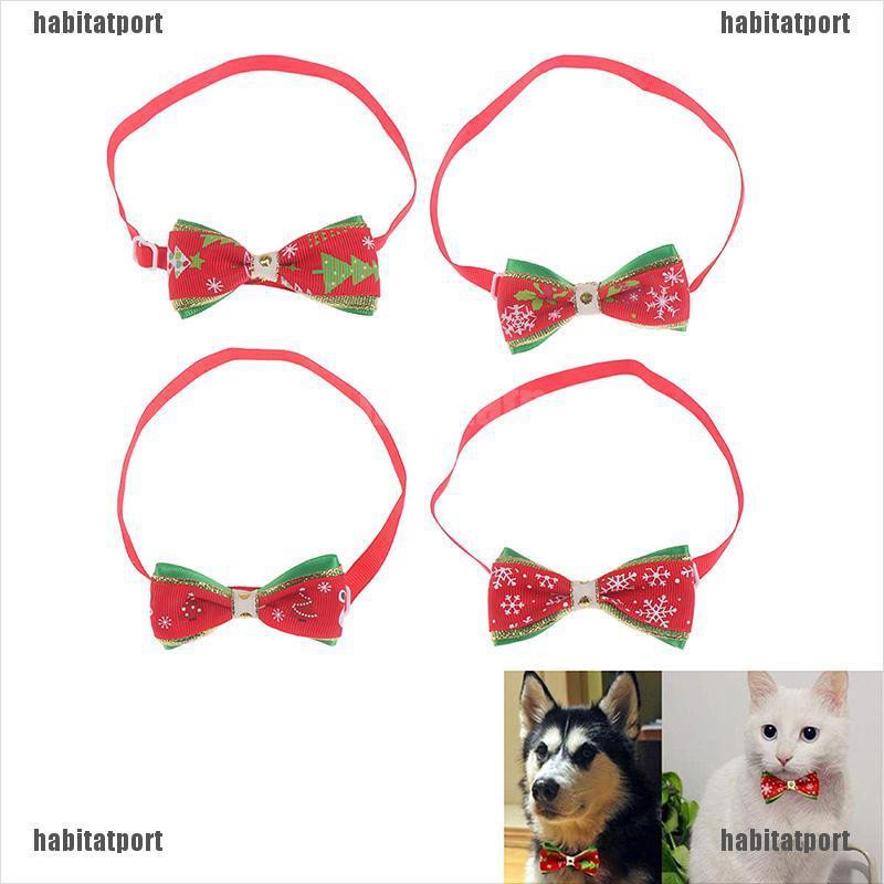 christmas bow tie dog collar