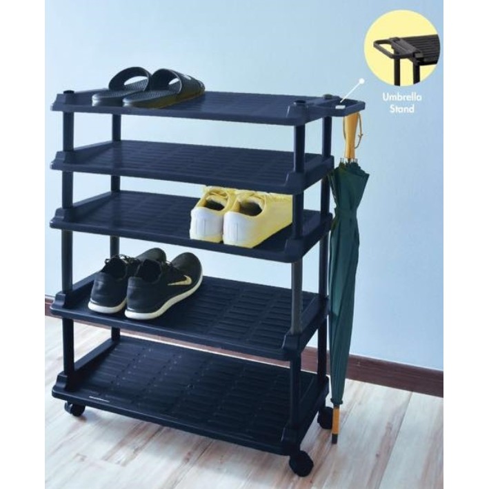 Jaden 5 Tier Twins Dolphin Shoe Rack With Umbrella Stand Shopee Malaysia