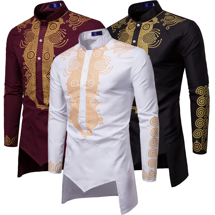 Men Fashion Africa Clothing Long Pullovers African Dress Clothes Hip Hop Robe Africaine Casual World Appar