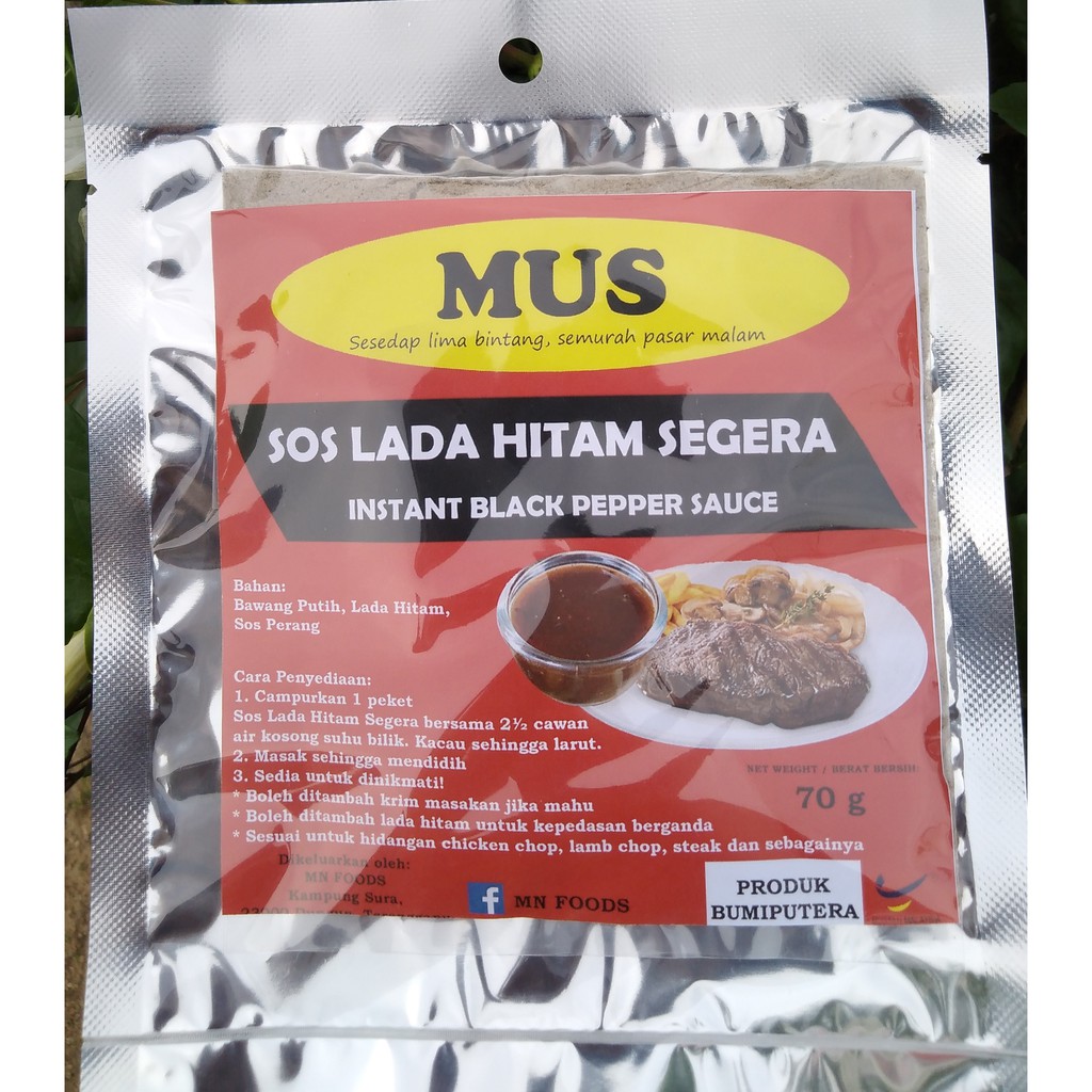 Sos Lada Hitam Segera Instant Black Pepper Sauce Shopee Malaysia