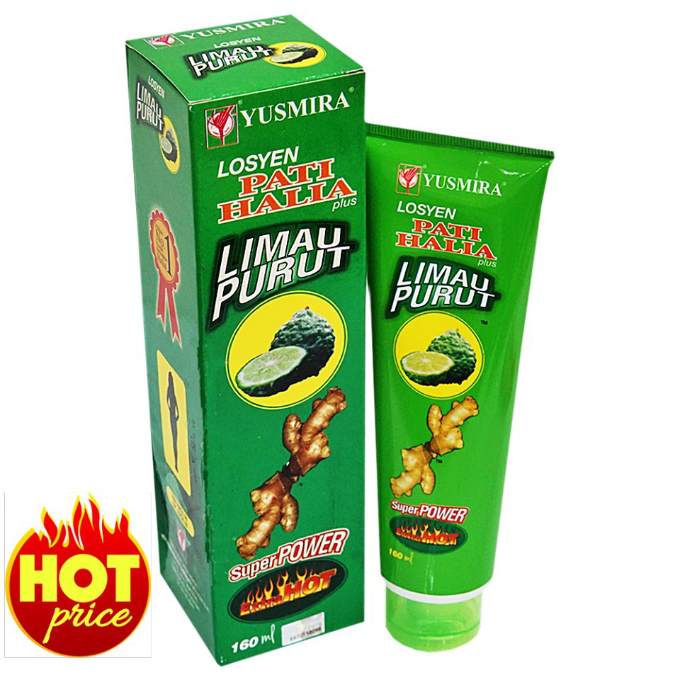 Losyen Panas Pati Halia Plus Limau Purut Yusmira 160ml | Shopee Malaysia