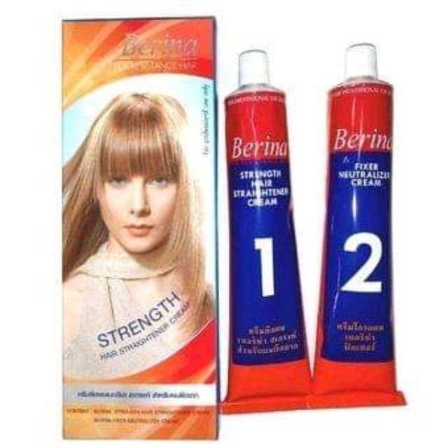 Berina Ubat Lurus Rambut Salon Straightening Hair Cream Straight Permanent Shopee Malaysia