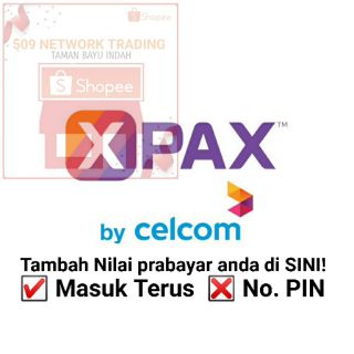 Celcom Xpax Prepaid Top Up Celcom Xpax Tambah Nilai Prabayar Shopee Malaysia