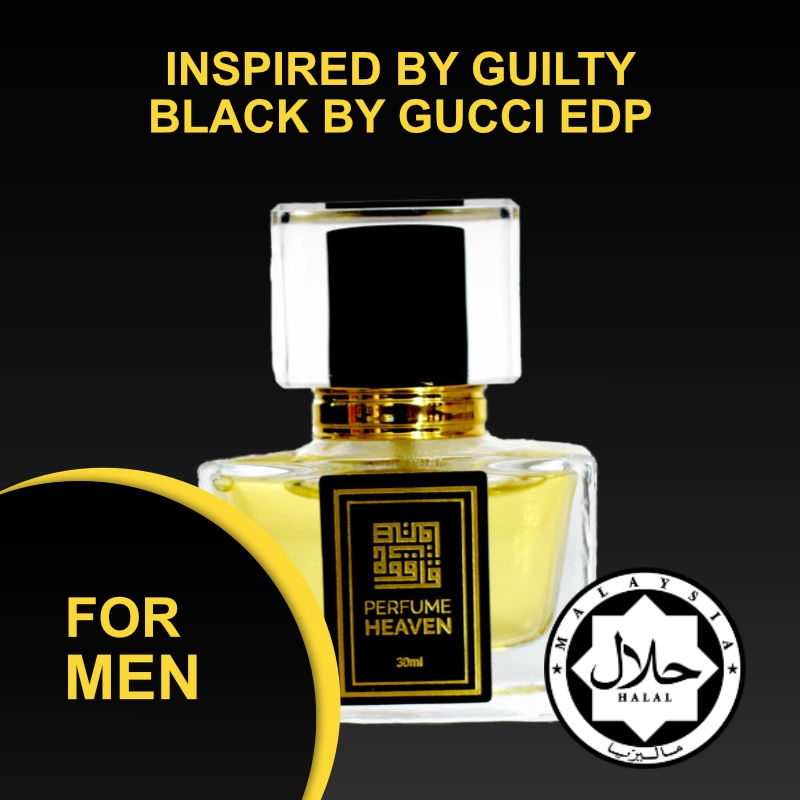 INSPIRED BY GUILTY BLACK BY GUCCI 30ML EDP FOR MEN JAKIM CERTIFIED HALAL PERFUME