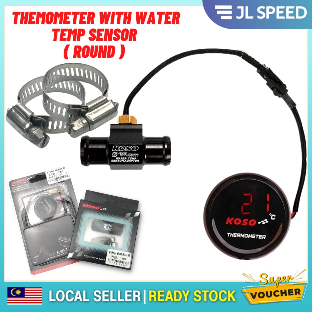 ORIGINAL KOSO TAIWAN THERMOMETER / THERMOSENSOR WATER TEMPERATURE ...