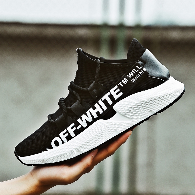 off white black yellow sneakers