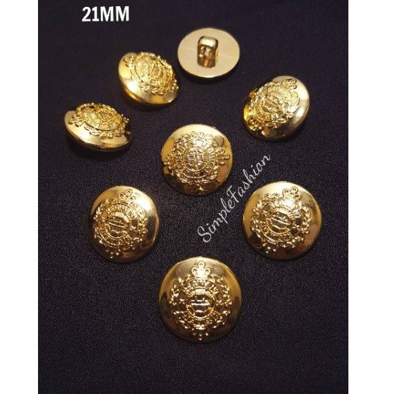 21MM Butang Emas / Gold Buttons (6pcs) | Shopee Malaysia