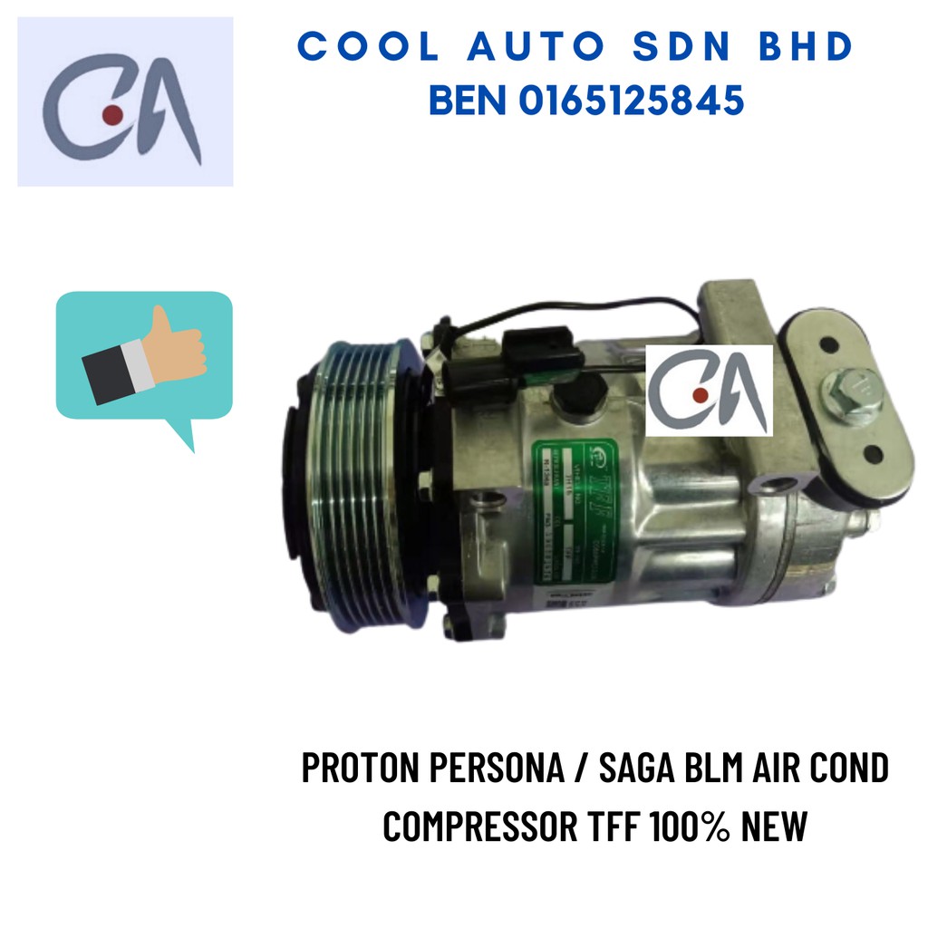 Ready Stock Proton Persona Saga Blm Air Cond Compressor Tff 100 New