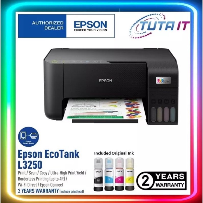 Epson Ecotank L1210single Function L3210l3250l3256 All In One Ink Tank Printer With Original 8550