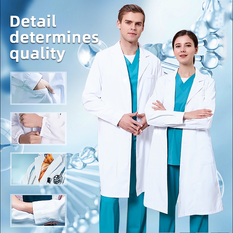 Lab Coat Doctor Coat White Coat laboratory gown lab gown Shopee Malaysia