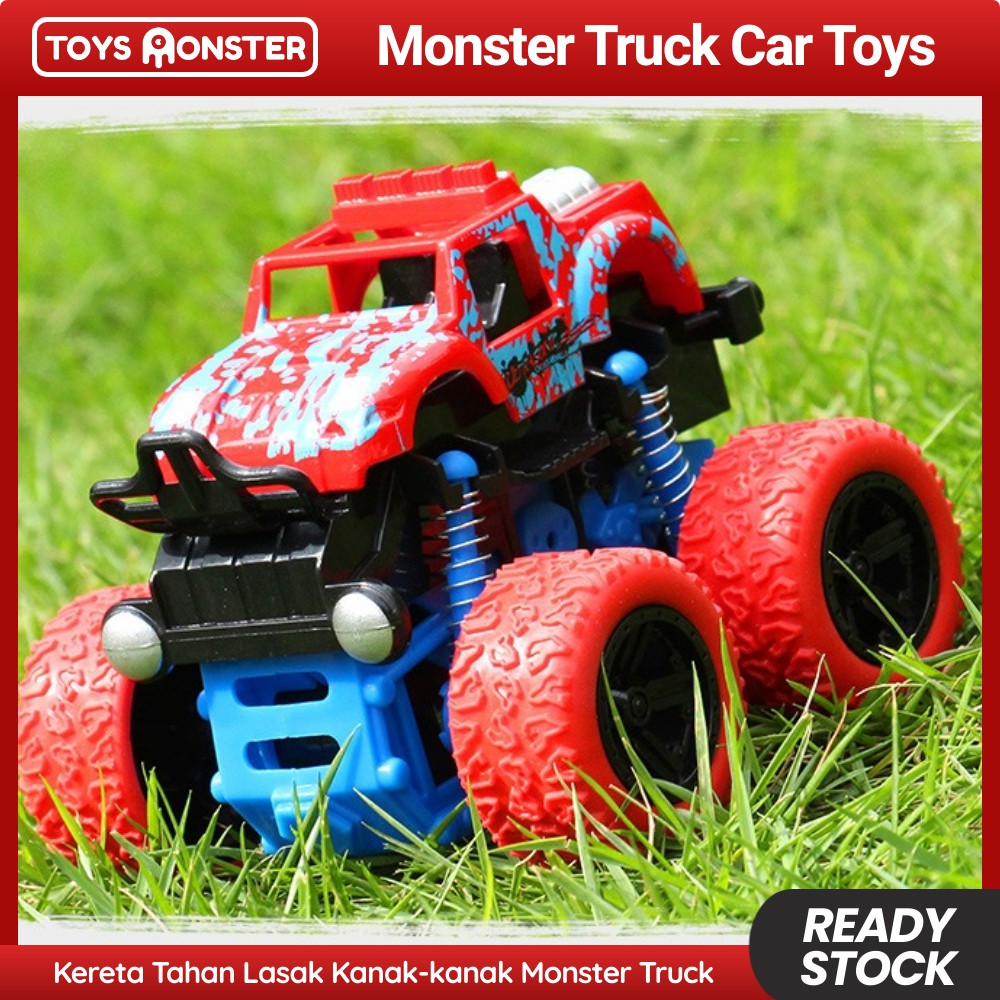  Monster  Truck  Toys 4 Wheels Suspension Push Car Toys for 