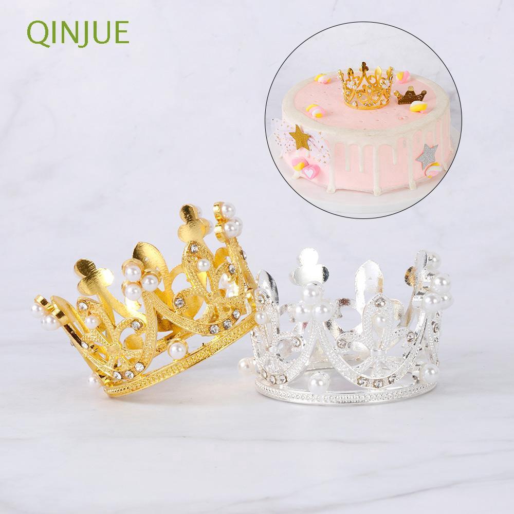 Newest 1PC Rose Gold Birthday Crown Party Decorations Alloy Crown Fashion Decora
