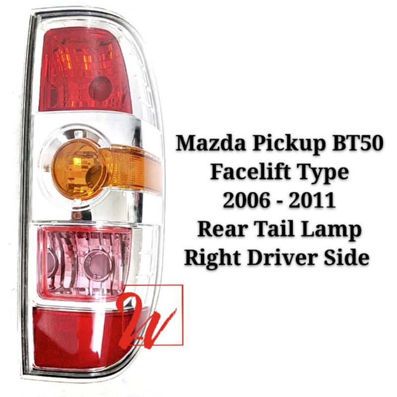 Mazda Pickup BT50 BT50 Rear Tail Lamp Lights 2006 2012 New Right Driver Shopee Malaysia