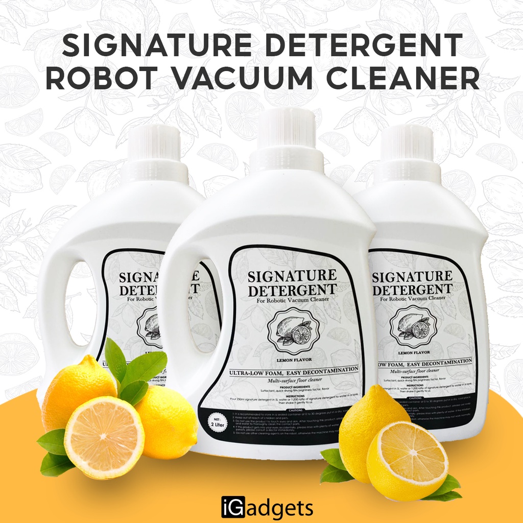 Signature Detergent For Robot Vacuum Cleaner UltraLow Foam Easy