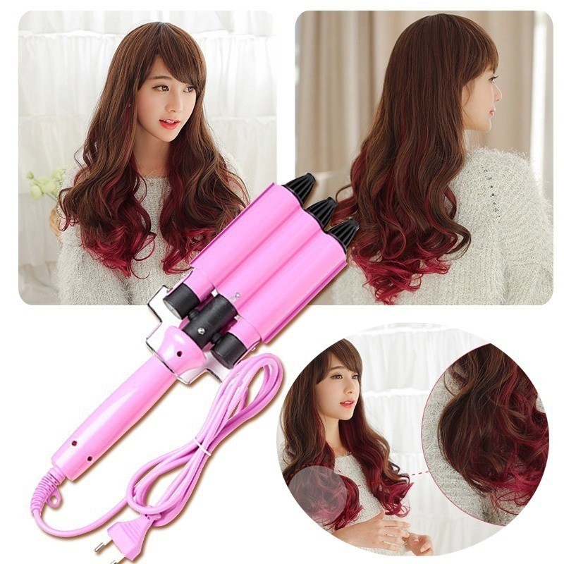 1pcs Beauty Curling Irons Ceramic Triple Barrel Waver Hair Curler