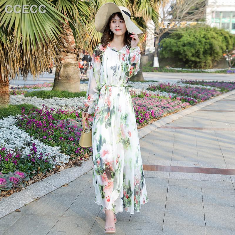 ankle length floral dresses