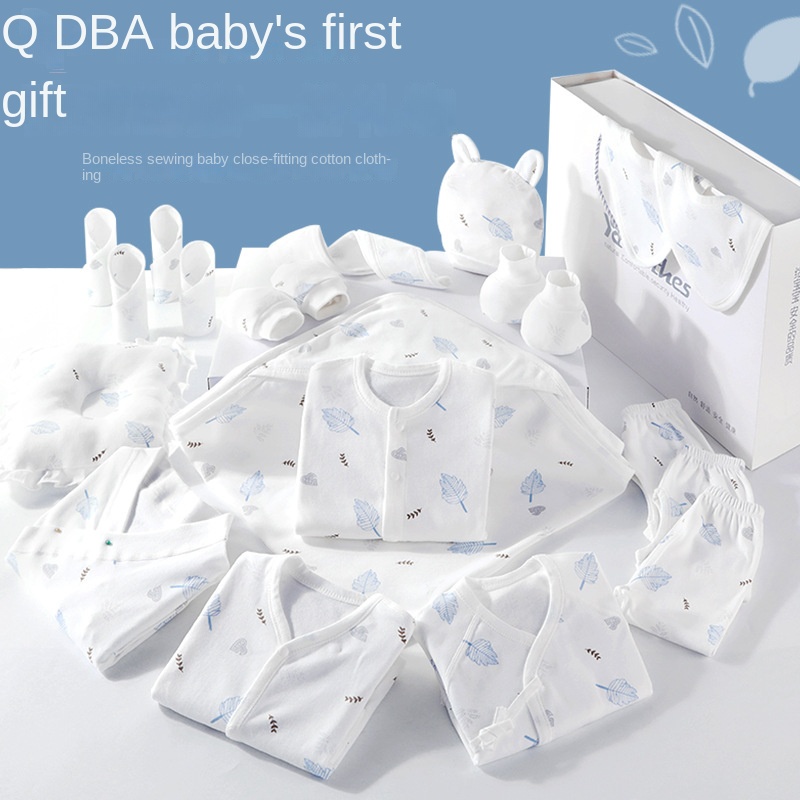 Newborn Gift Box Clothes for Babies All Products Suit Summer New Born Newly Born Baby Full Moon Meeting Gift