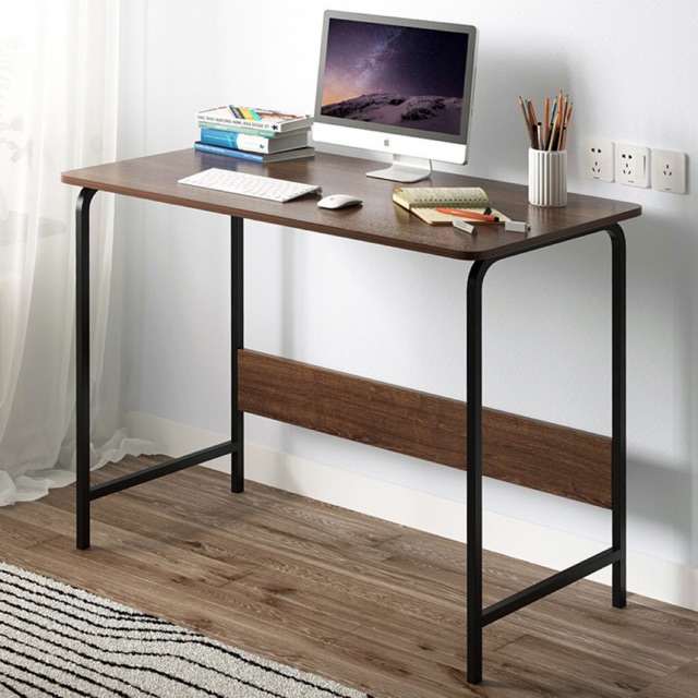 Nordic Style Wooden Desktop Table Study Table Living Room Workstation Home Office Hotel Computer Pc Desk Shopee Malaysia