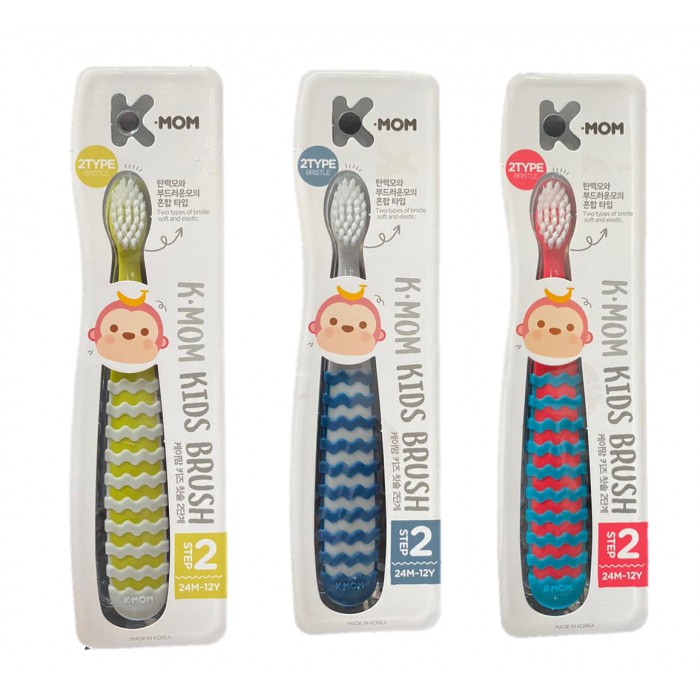 K-Mom KMom Step 2 Kids ToothBrush (24M-12Y) (Ready Stock) | Shopee Malaysia