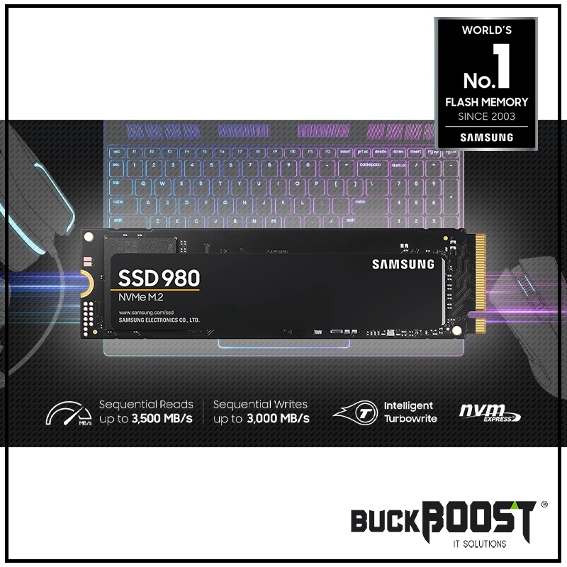 SAMSUNG 980 PCIe 3.0 NVMe SSD (500GB /1TB)