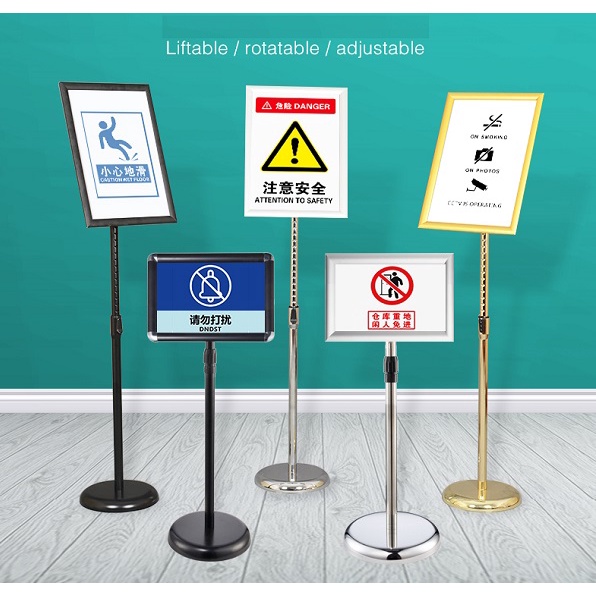 Sign Board Stand, Display Sign Board Stand, Coated Stainless Steel