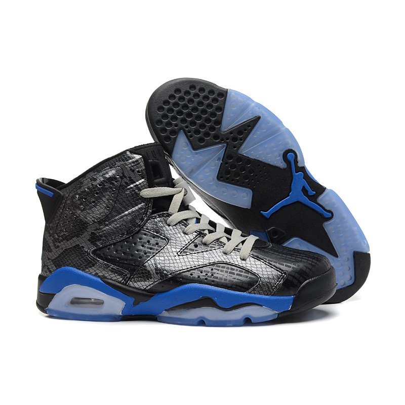 jordan 6 black and blue