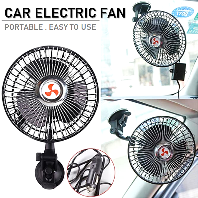 360 Rotatable Single or Double Headed 24V or 12V Car Fan Ventilator Auto Vehicle Air Conditioning Strong Wind Cooler