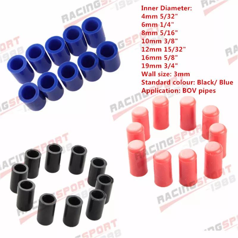 10PC 4mm/6mm/8mm/10mm/12mm/16mm/19mm Silicone Blanking Cap Intake ...