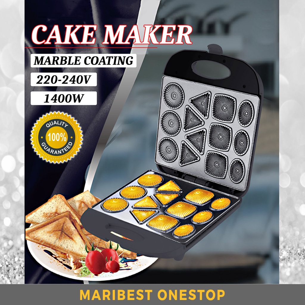 Waffle Maker Cake Maker Mini Pie Baker Quiche Maker Pancakes Maker Cookies Maker Breakfast Machine Cake Pembakar Roti