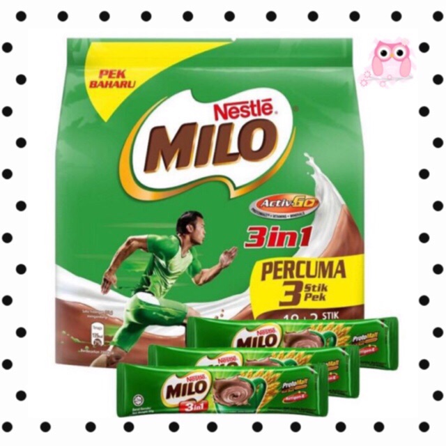 Milo 3 In 1 Activ Go 183 Stick Shopee Malaysia 9396